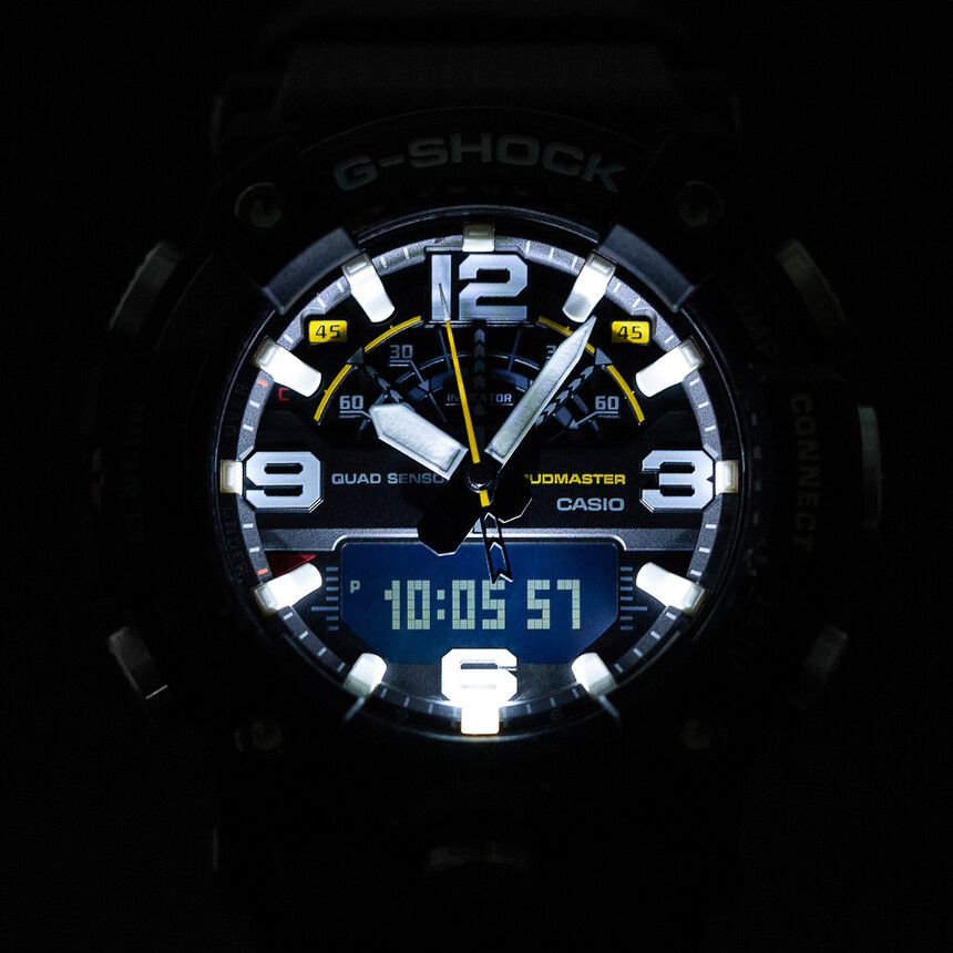 LED podsvícení u Mudmaster GG-B100.