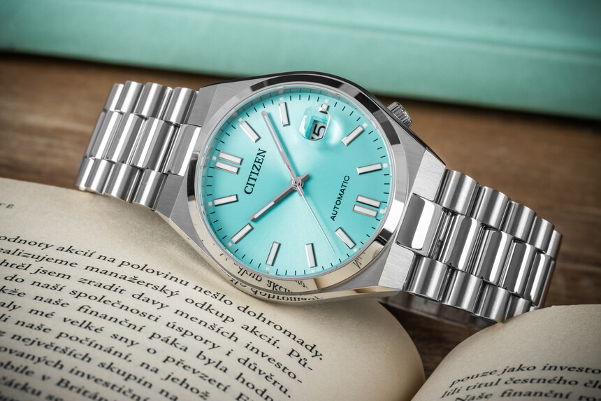 Varianta Citizen Tsuyosa v Tiffany Blue.