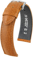 Brązowy skórzany pasek Hirsch Camelgrain XL 01009210-2 (skóra cielęca)