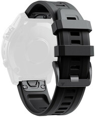 Silikonowy pasek Ricardo 26mm (do Garmin Fenix 7X/6X/5X, Tactix aj.), czarny, QuickFit