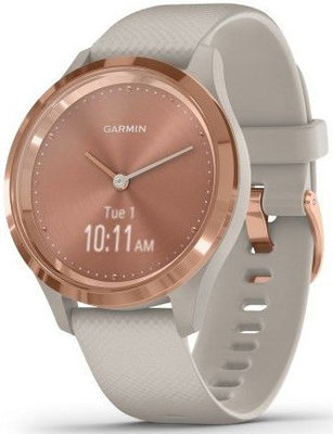 Garmin Vívomove3S Sport, RoseGold/Sand Band