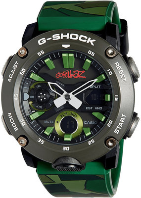 Casio G-Shock Original GA-2000GZ-3AER Carbon Core Guard G-Shock x Gorillaz Camo Limited Edition (+ zapasowy pasek)