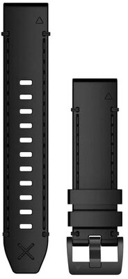 Pasek Garmin MARQ, skórzany, czarny, czarna klamra