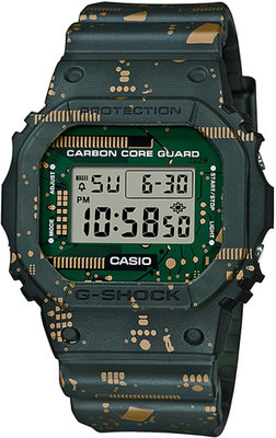 Casio G-Shock Original DWE-5600CC-3ER Carbon Core Guard Circuit Board Camouflage Series (2x zamienny pasek i luneta)