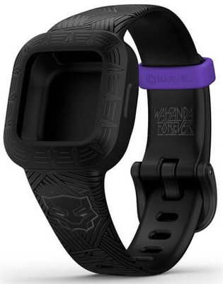 Pasek Garmin Vívofit junior 3, czarny (Marvel Black Panther)