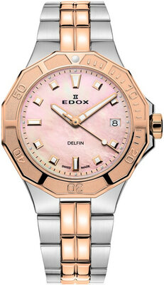 Edox Sport Delfin Diver Date Lady 53020-357rm-ror