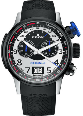 Edox Chronorally Chronograph 38001-tinnbu-bn BMW Limited Edition 2000pcs (+ zapasowy pasek)