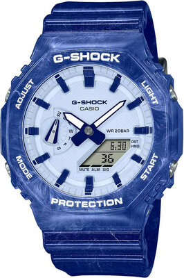 Casio G-Shock Original GA-2100BWP-2AER Blue Porcelain Edition