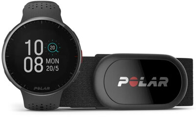 Polar Pacer Pro, czarne (+ pas piersiowy H10+)