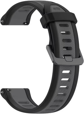 Pasek silikonowy Ricardo 20 mm (Garmin Venu, Venu Sq, Venu Sq 2, Venu 2 plus itp.), czarny, szybkozłączka