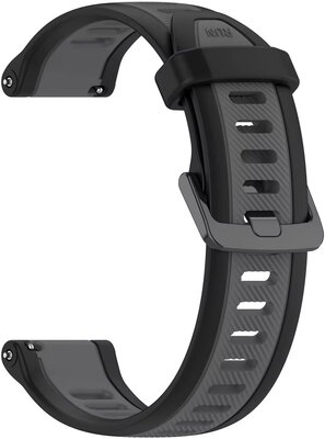 Pasek silikonowy Ricardo 22 mm (Garmin Venu 3, Forerunner 265, Vívoactive 4 itp.), czarny, szybkozłączka