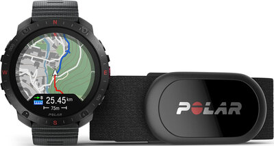 Polar Grit X2 Pro HR Night Black, rozmiar S-L (+ pas piersiowy H10+)