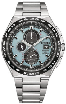 Citizen Sports Eco-Drive Super Titanium Radio Controlled Chronograph AT8238-84M