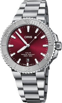 Oris Aquis Date Relief Cherry Red Automatic 01 733 7766 4158-07 8 22 05PEB